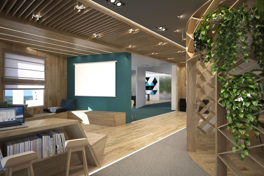 Экостиль в интерьере офиса