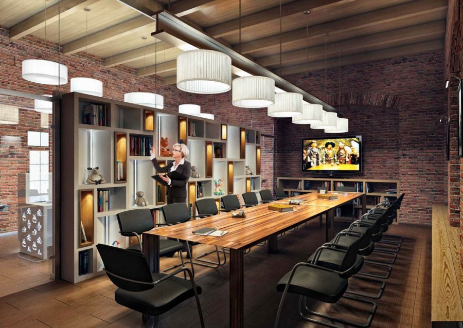 Интерьер офиса в стиле лофт