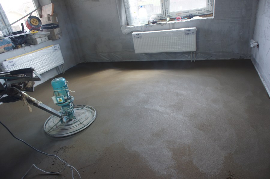 Выравнивающая стяжка пола 40 мм