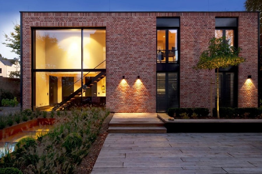 Фасад в стиле лофт