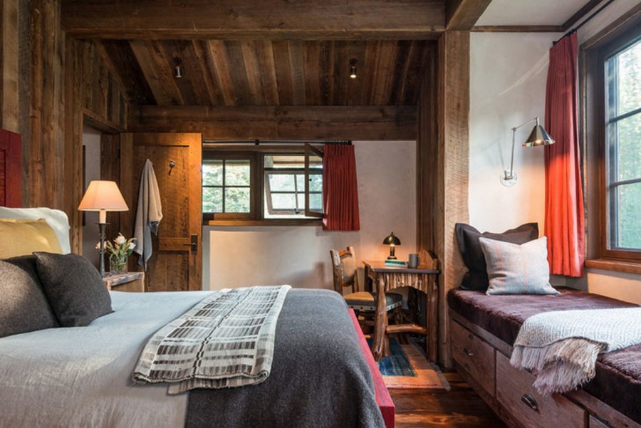Спальня в стиле Кантри и Шале