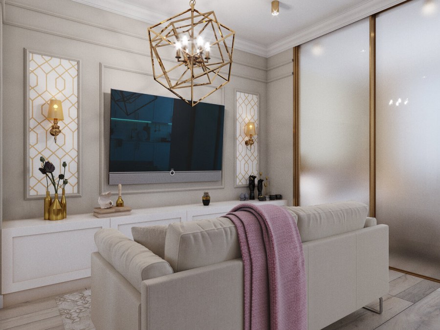 Арт деко в маленькой студии