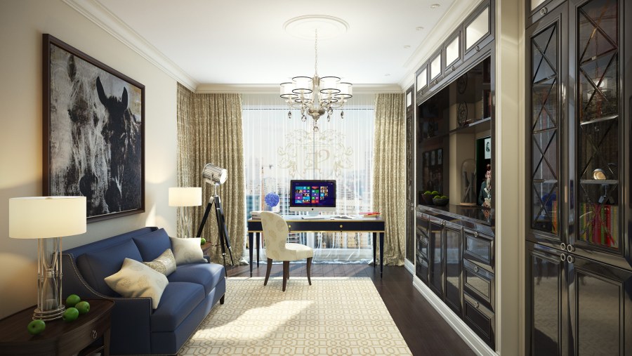 Однокомнатная квартира в стиле арт деко