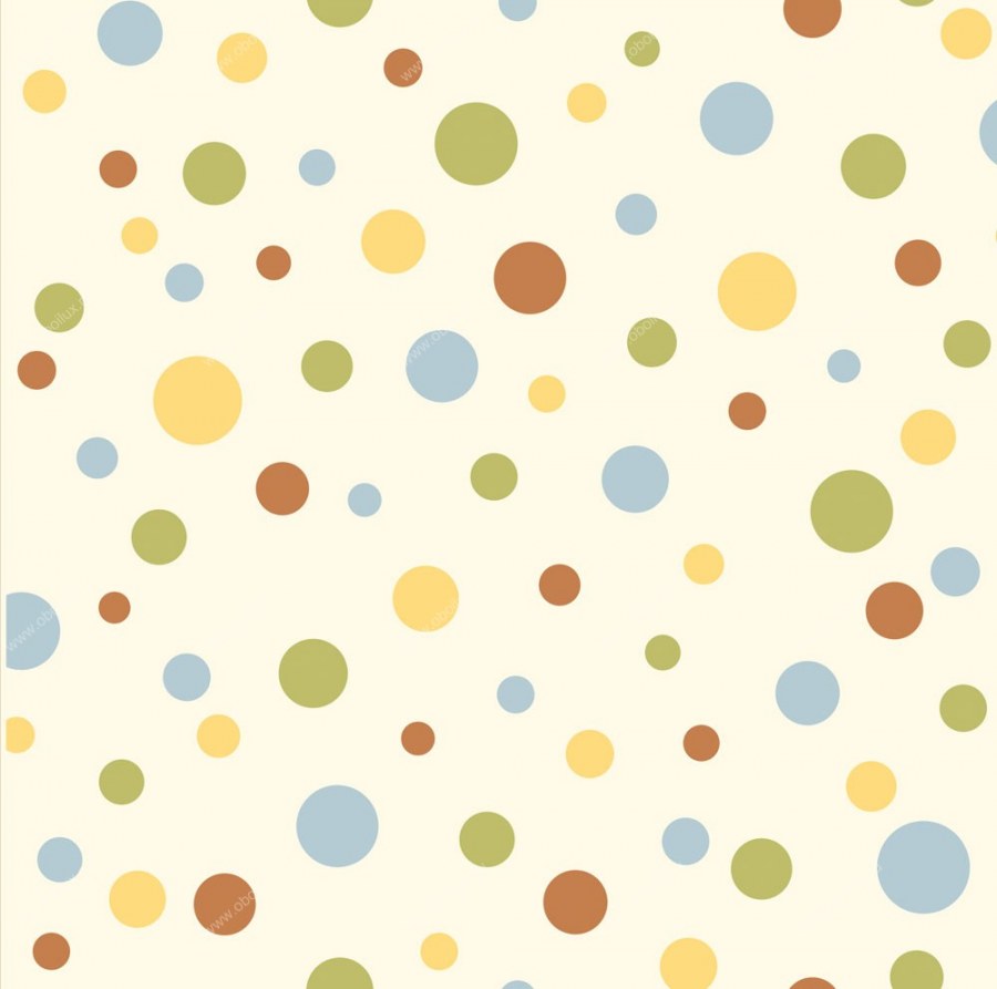 Обои в кружочек детские для мальчика