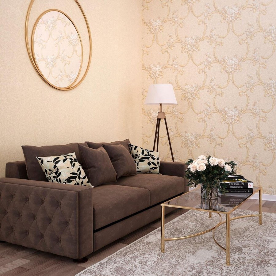 Обои для стен пудрового цвета