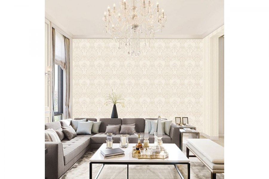 Светлые обои в спальню