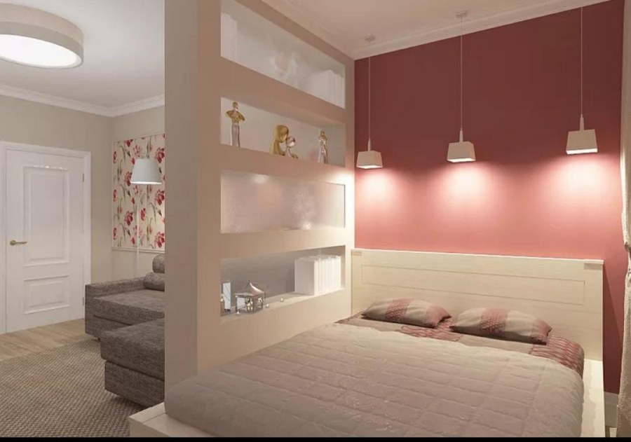 Перегородка в спальне