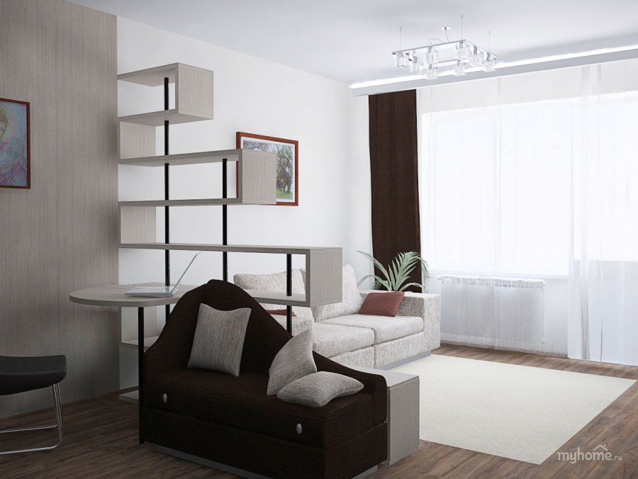 Зонирование спальни