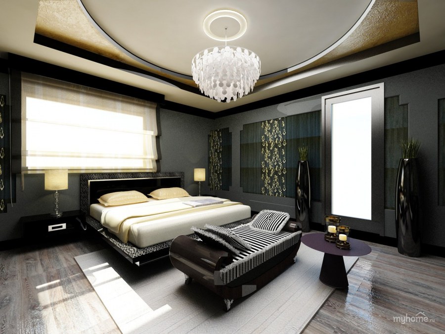 Спальня ар-деко зеленый