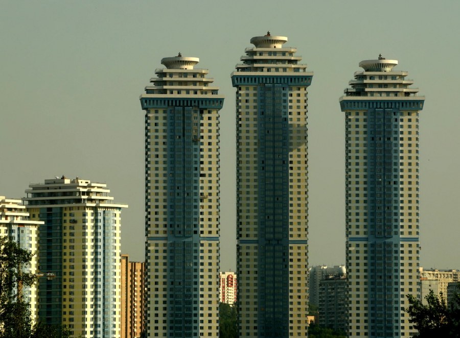 Три высотки в Москве