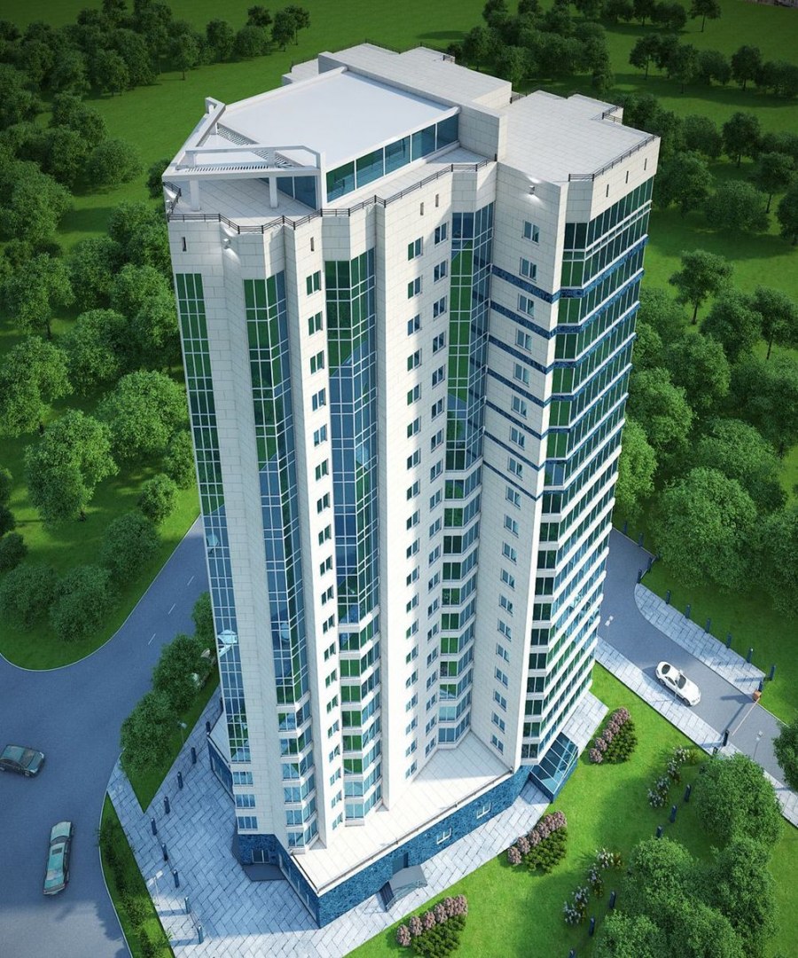 Новый многоэтажный дом