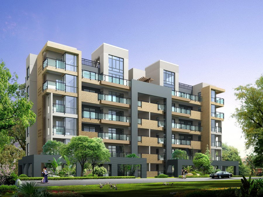 Современный многоэтажный дом