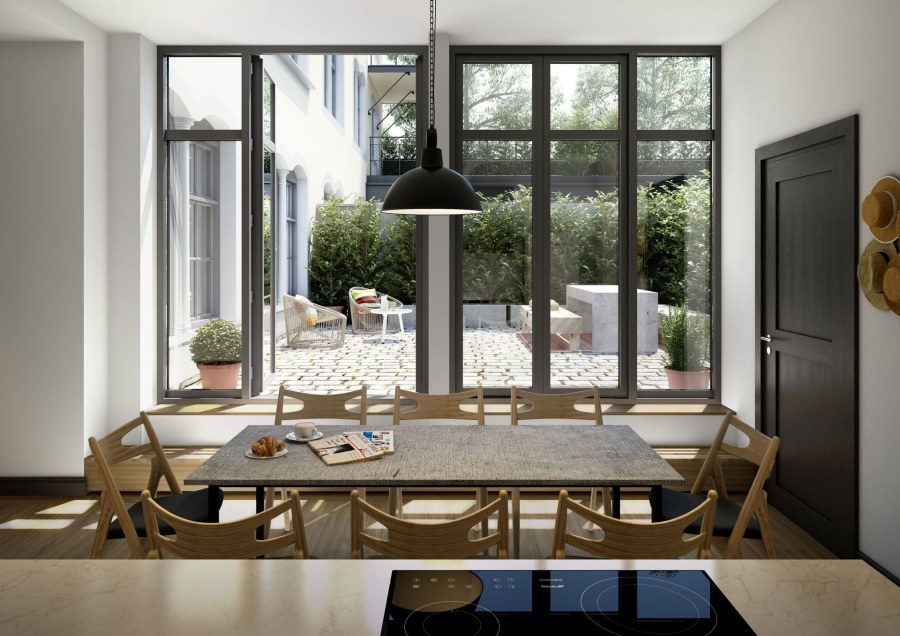 Панорамное окно в столовой