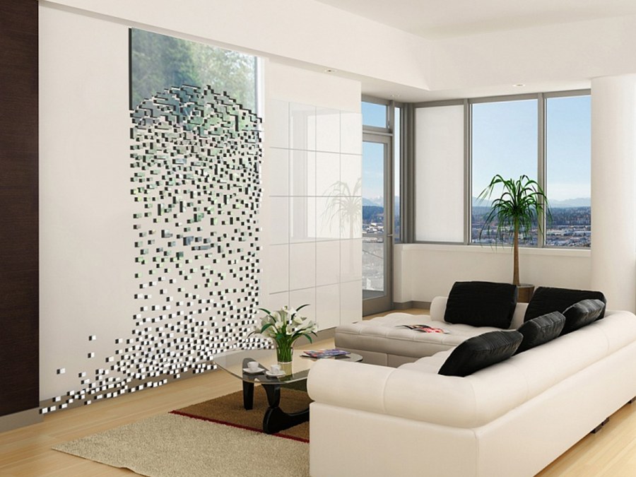 Зеркала в интерьере гостиной