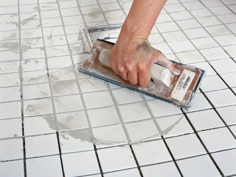 Затирка швов напольной плитки