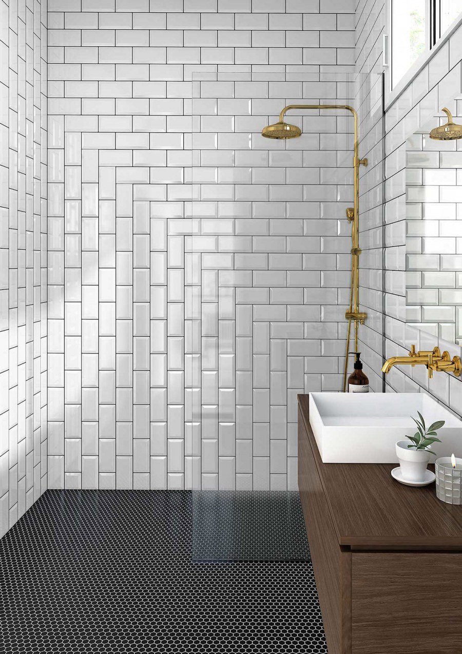 Metrotiles белый 10х20