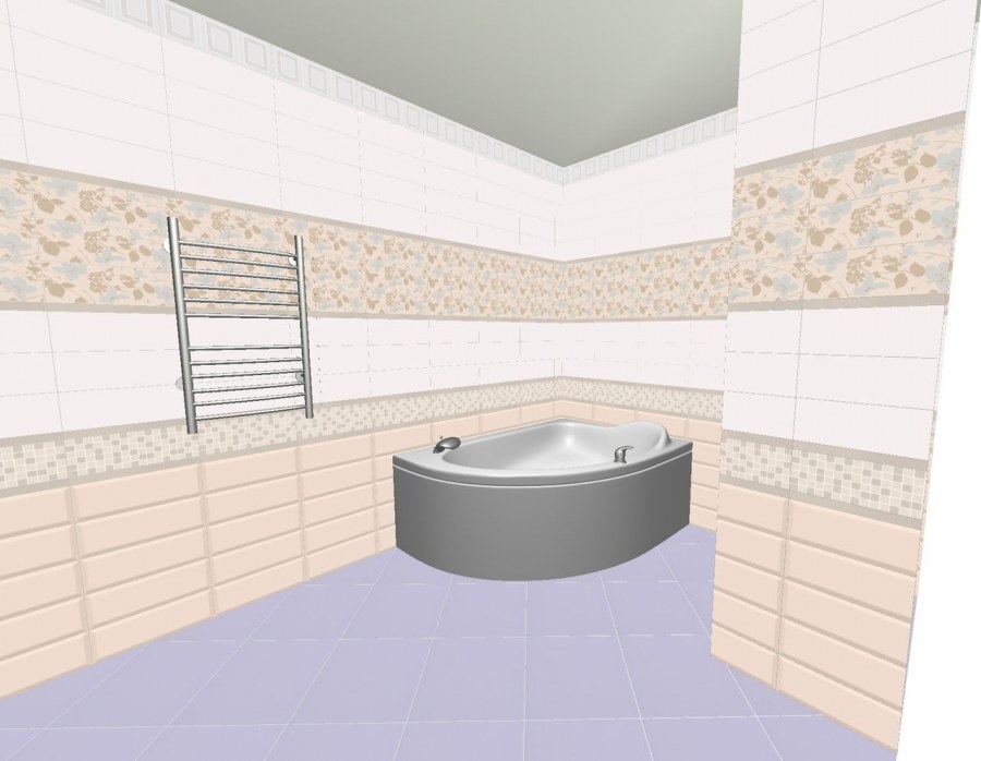 Раскладка плитки 75х25