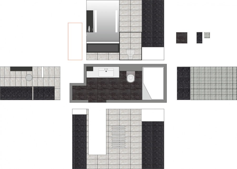 Раскладка плитки 600х300