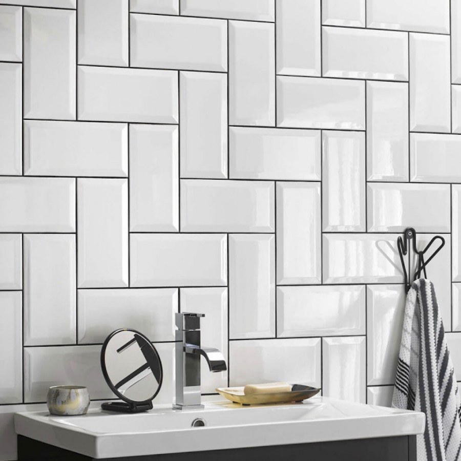 Плитка настенная Metro White Wall