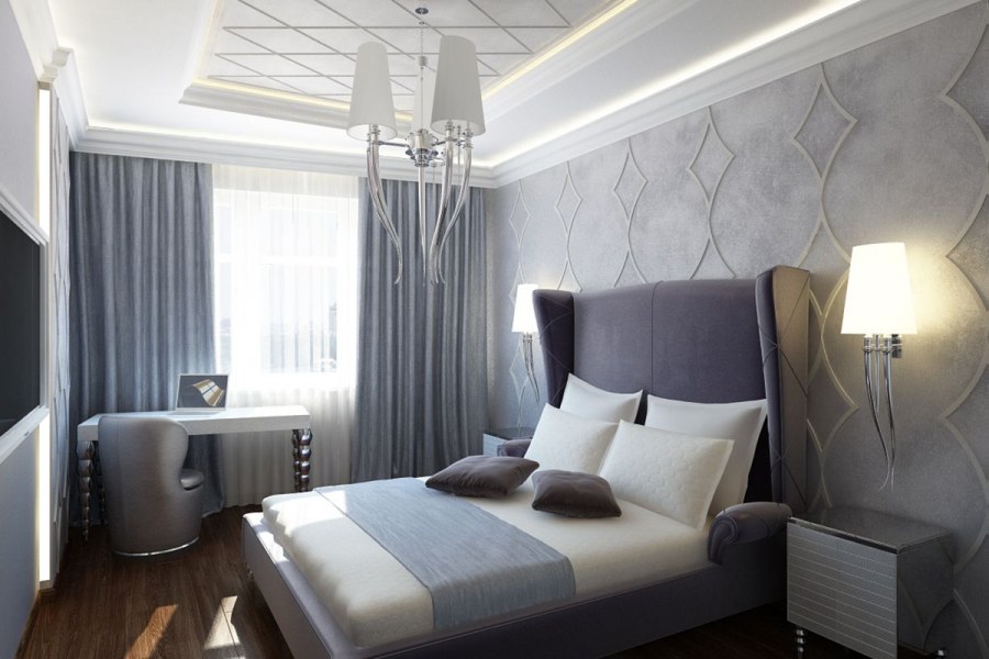 Спальня 12 кв.м арт деко