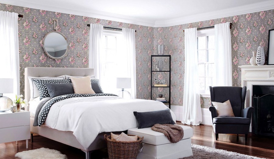 Спальня икеа в интерьере белая