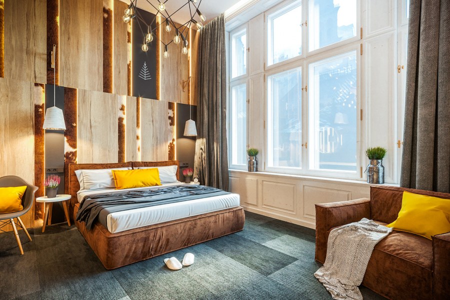 Городской интерьер комнаты