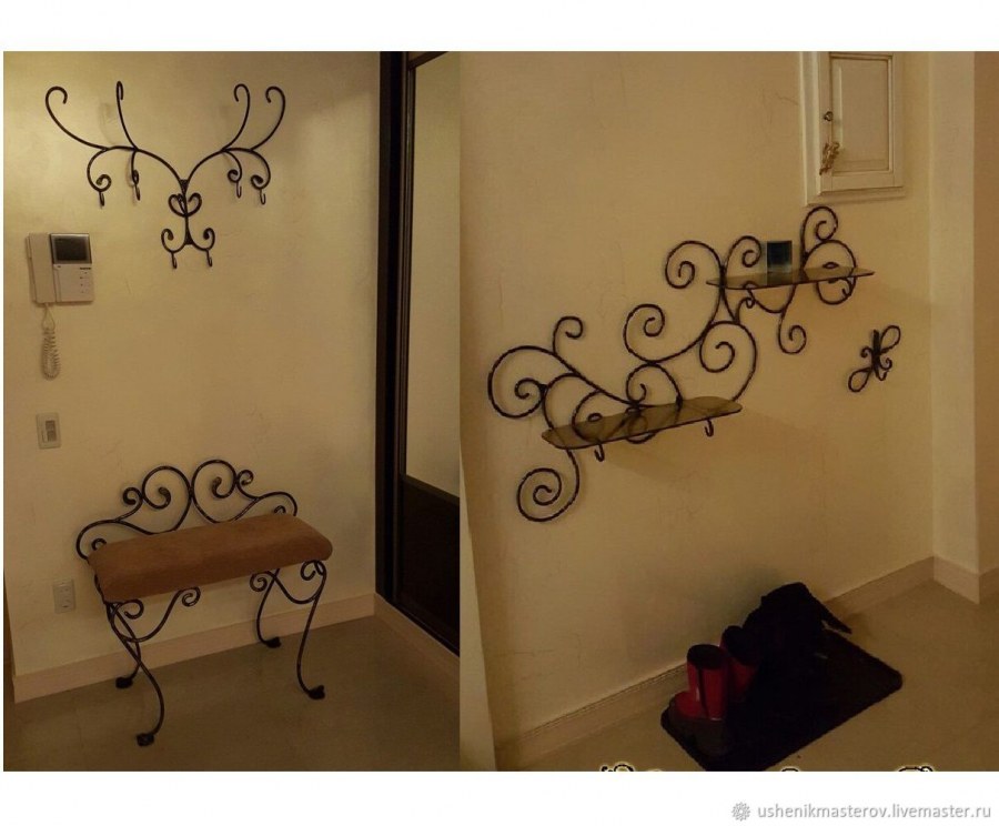 Кованые вешалки в прихожую