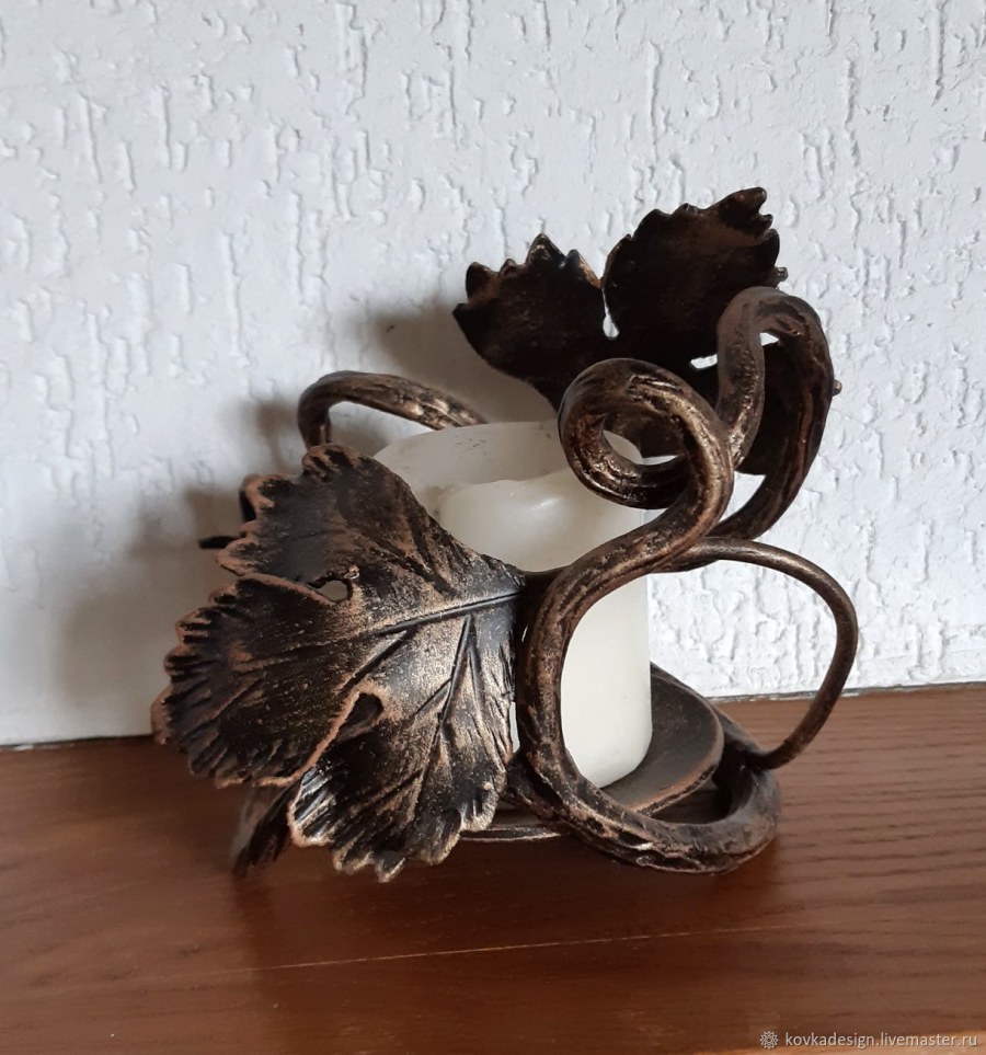 Кованые подсвечники Виноградная лоза