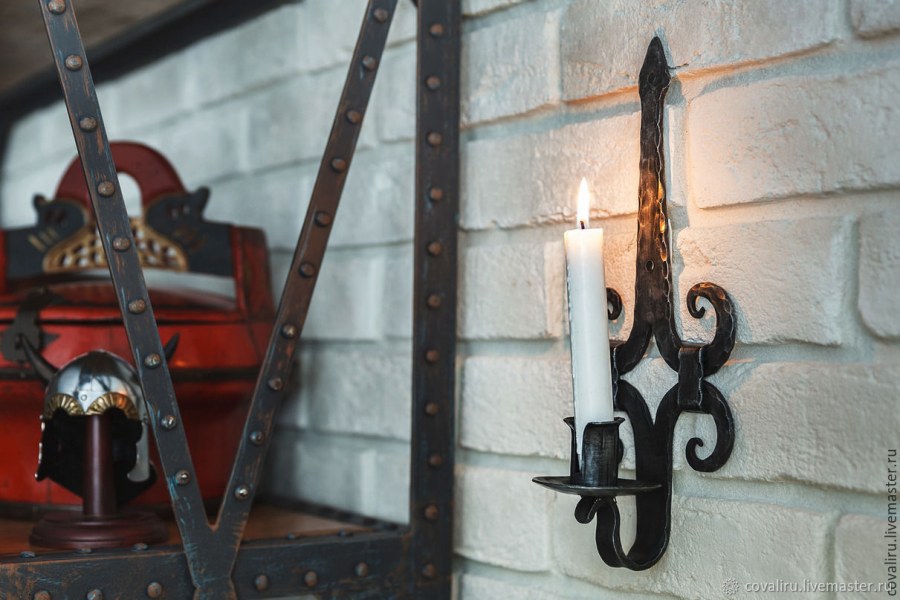 Настенные подсвечники ковка