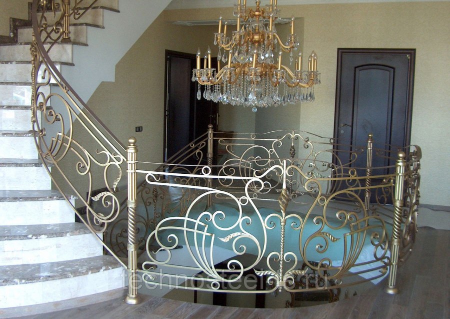 Кованые перила для лестницы