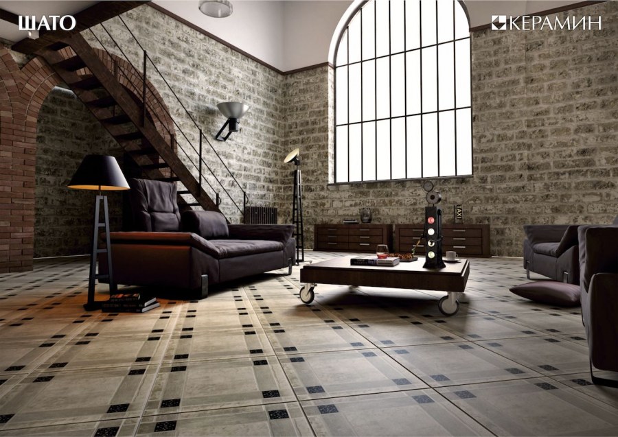 Керамогранит Керамин Шато серый