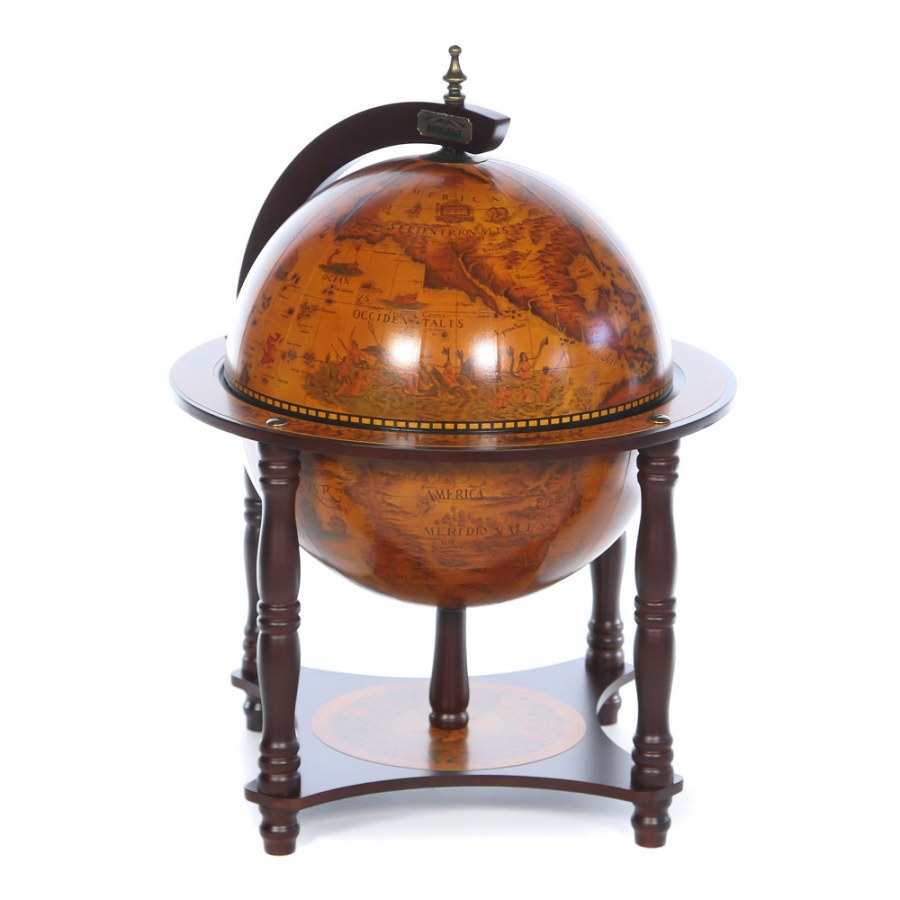 Глобус бар "Brigant" напольный d=33см, 44*44*88см