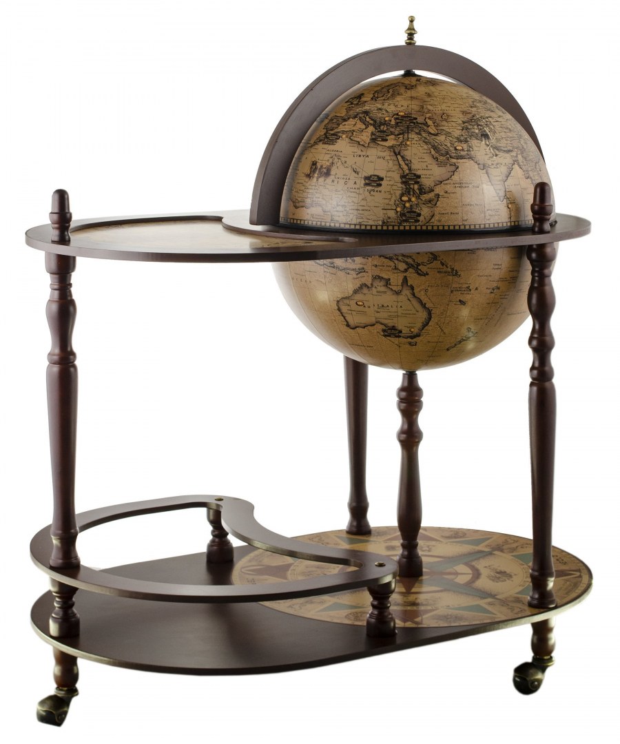 Глобус-бар напольный со столиком, сфера 42 см (rg42004-n)