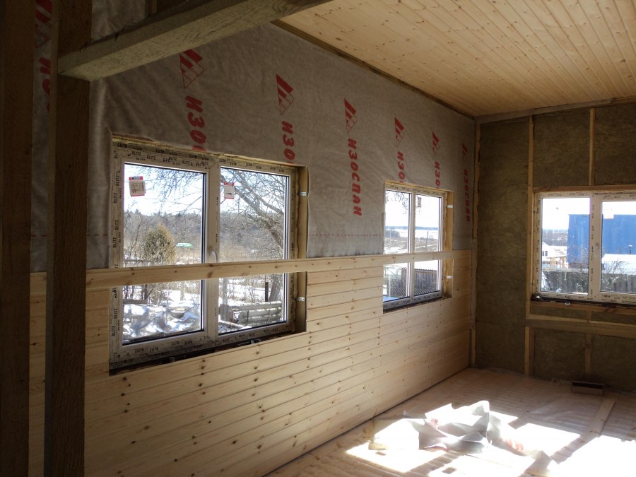 Обшивка веранды изнутри