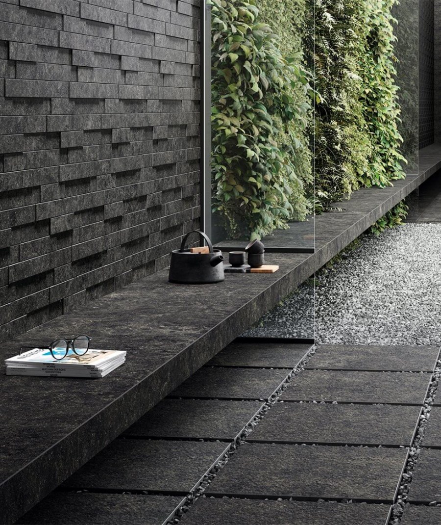 Керамогранит рум Стоун Блэк