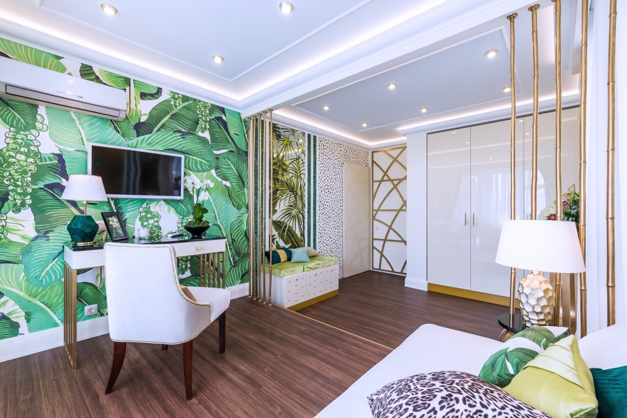 Гостиная с кухонной зоной