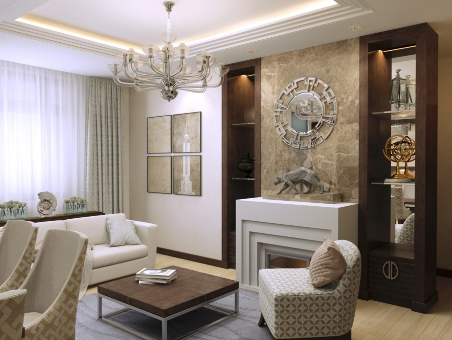 Гостиная ар деко