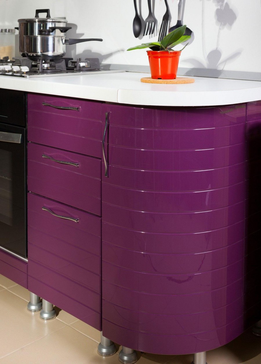 Кухня Анастасия ежевика угловая