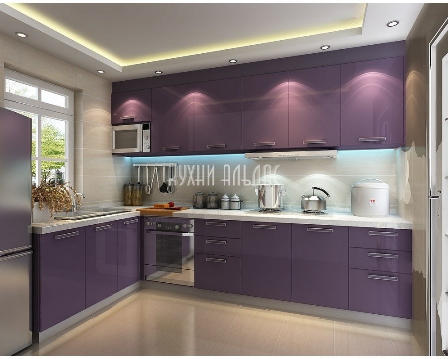 Кухня Алвик серый
