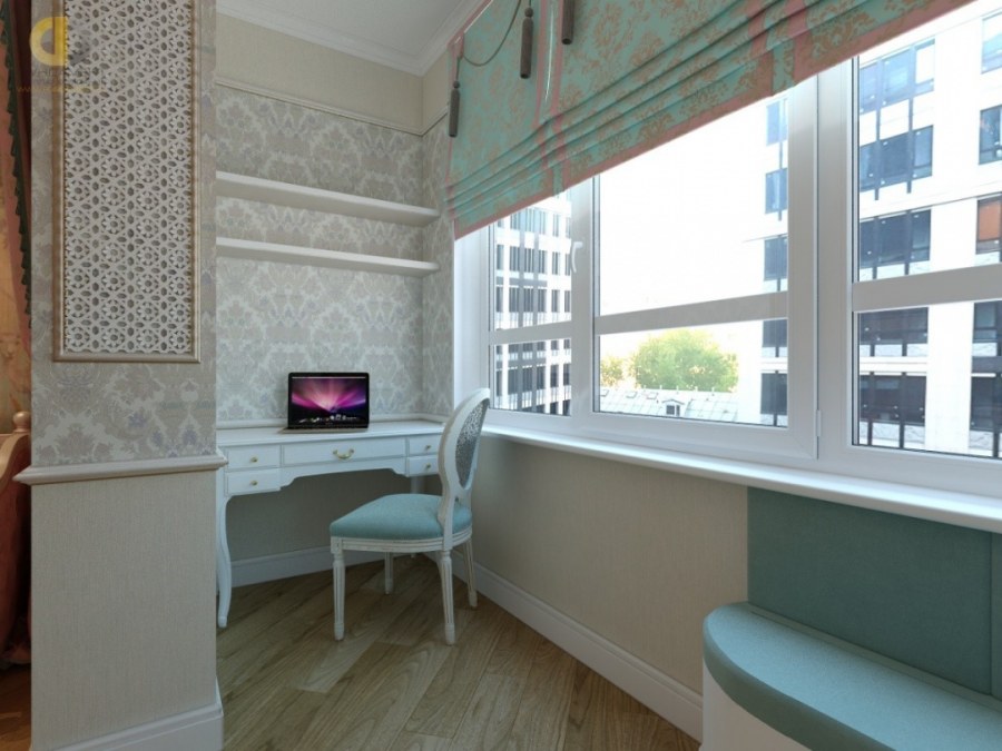 Детская комната Объединенная с балконом