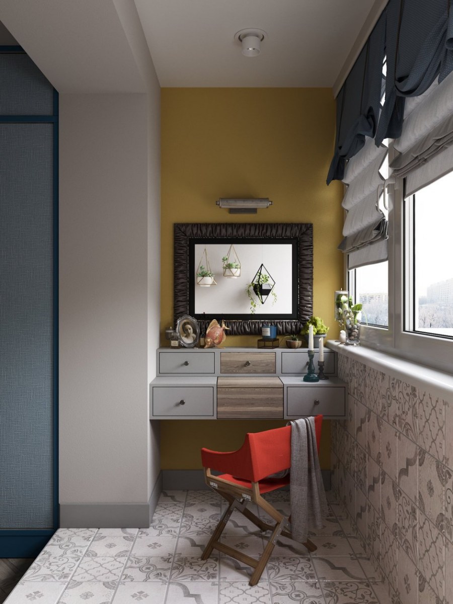 Балкон Объединенный с комнатой