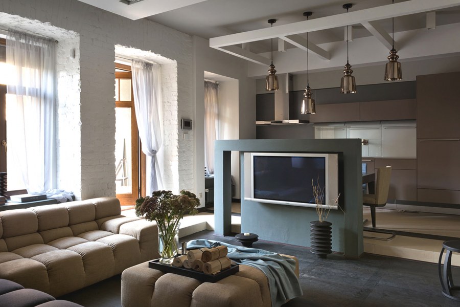 Кухня гостиная 50 метров