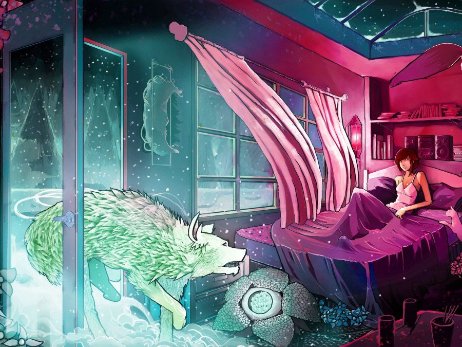 Аниме комната в квартире