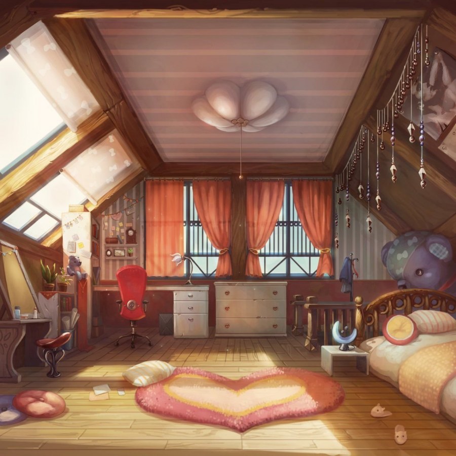 Комната для подростка в стиле аниме