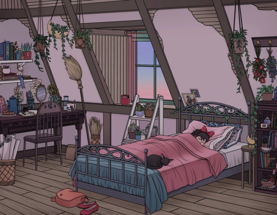 Аниме комната для девочки