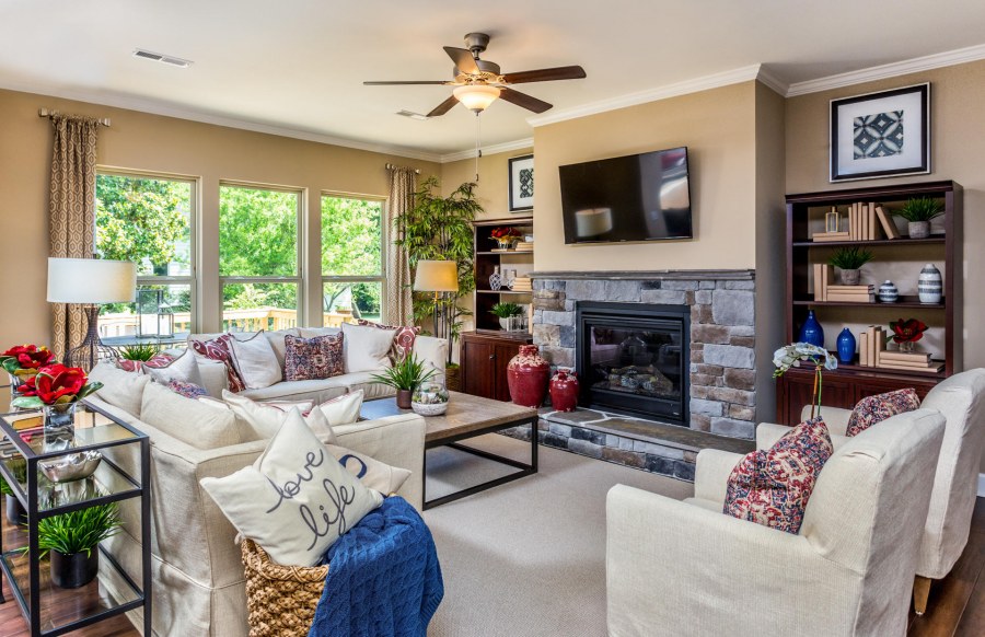 Типичный американский дом изнутри