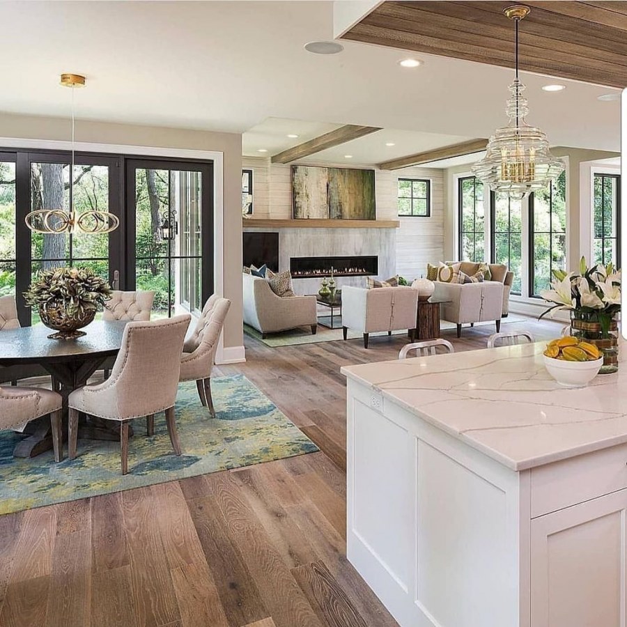 Кухня гостиная в доме