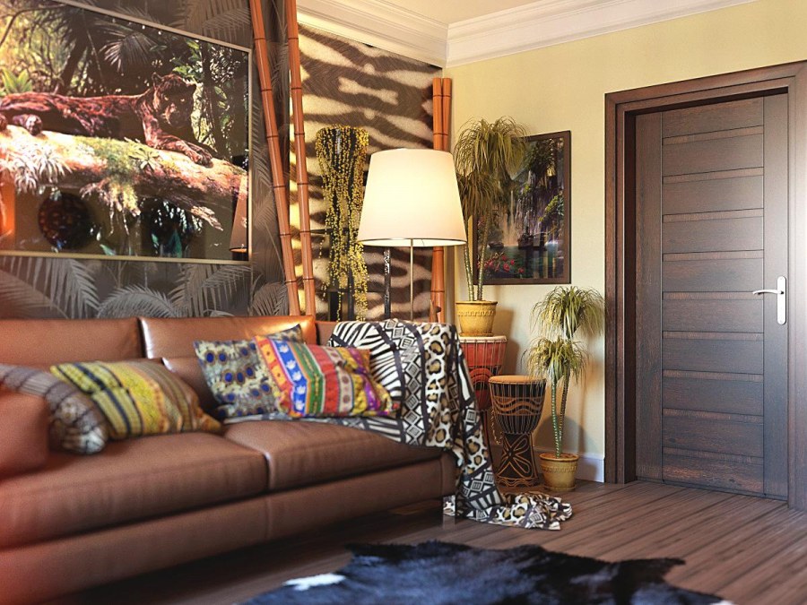 Интерьер загородных домов в стиле этника