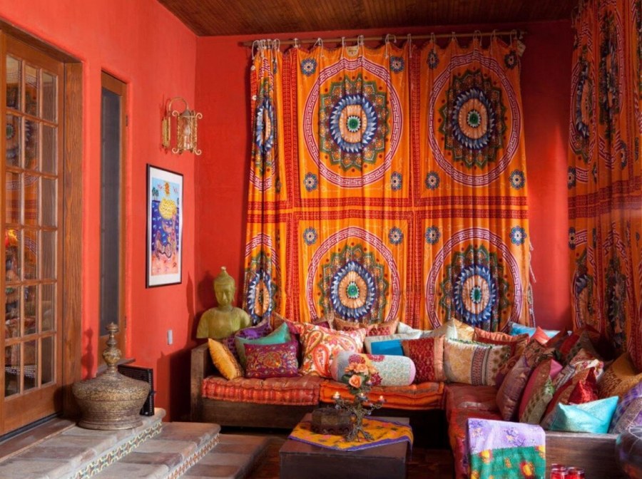 Интерьер в стиле этно Индия