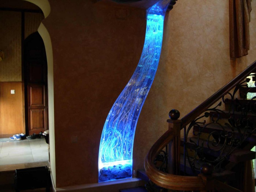 Комнатный зимний сад фонтанчик водопад